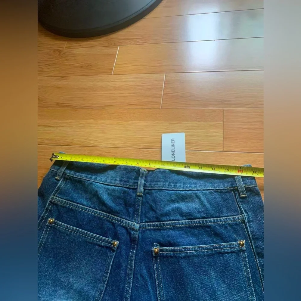 Men Trendy Wide Leg Wave‎ Design Jeans Influencer & Celebrity Inspired High Rise